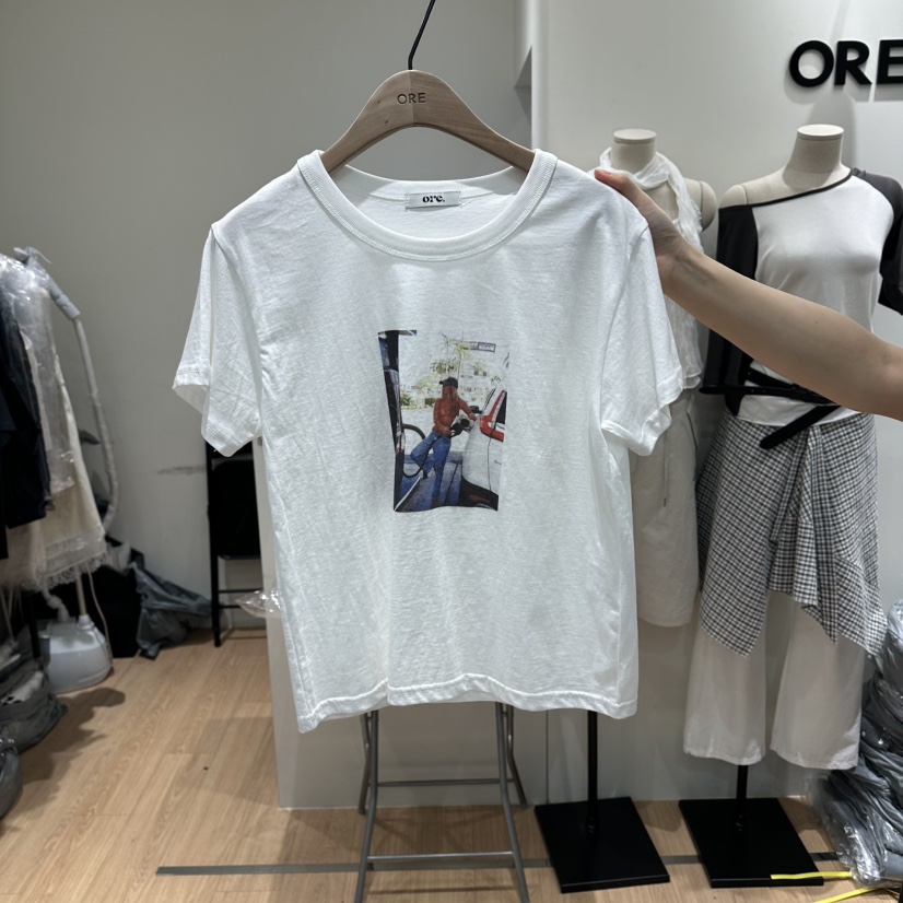 ORE-P韓國東大門代購女士新款職業時尚人氣推薦熱賣休閑T恤ORET恤圖色1