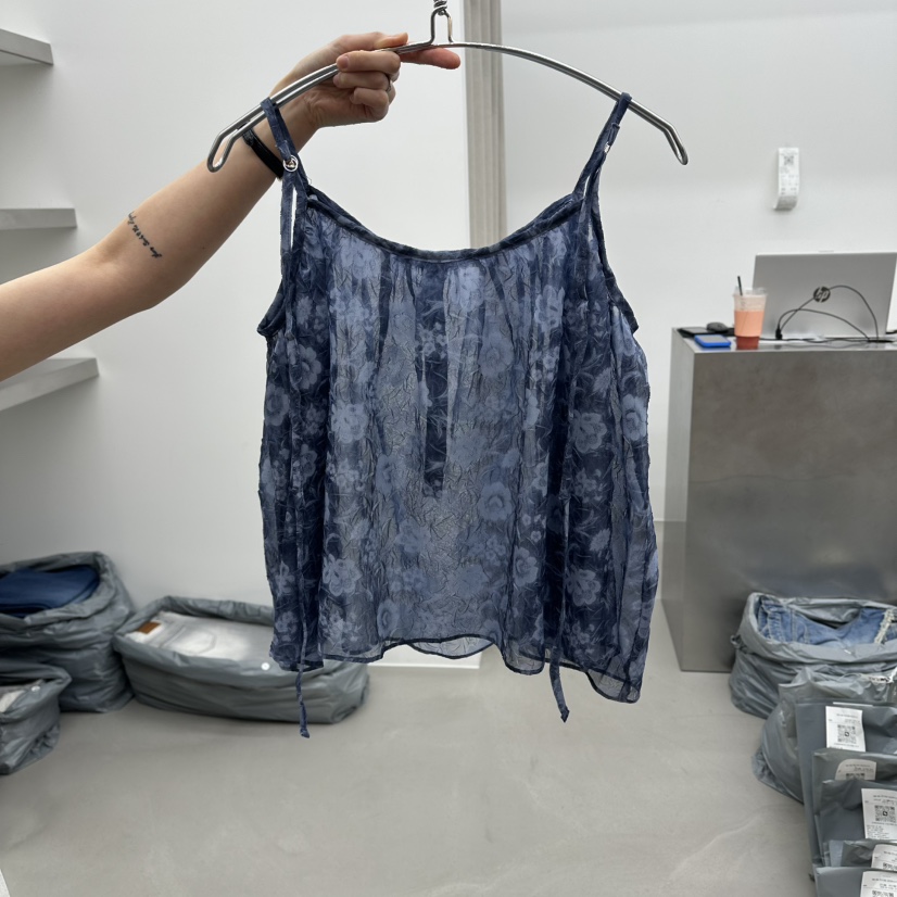 ENHANCE韓國代購女士新品時尚26春夏休閑襯衫蕾絲衫不含項鏈ENHANCE/HOPESMORE襯衫/蕾絲衫