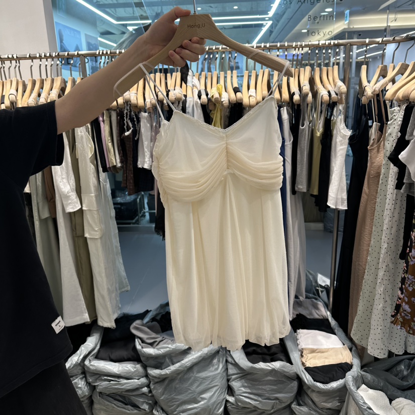 HONG.U韓國直郵實拍女裝新品休閑熱賣26春夏時尚吊帶背心HONG.U吊帶/背心圖色1