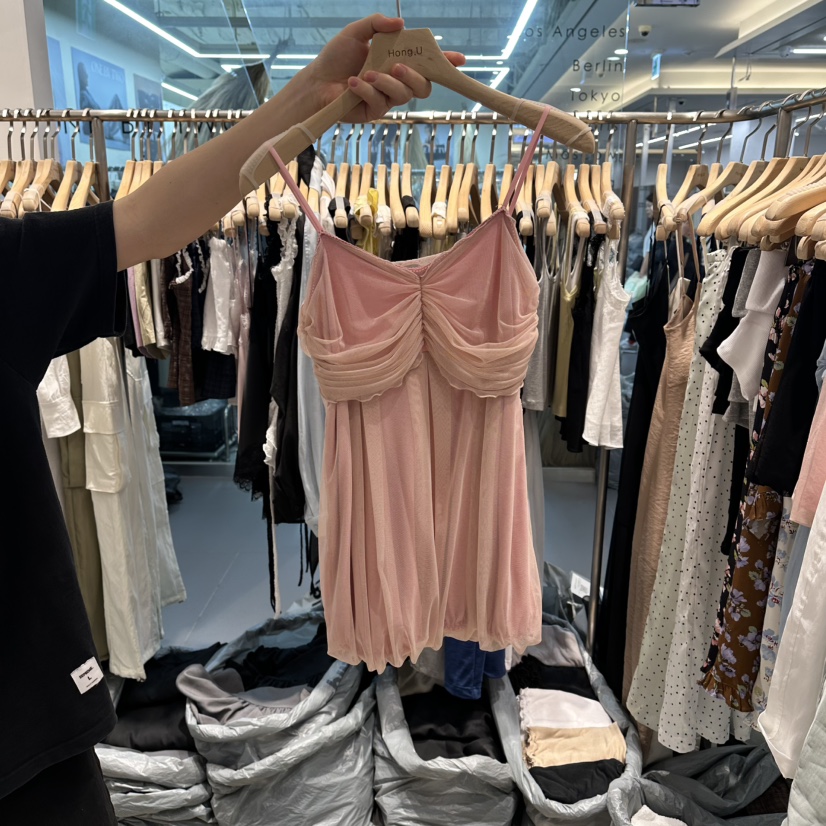 HONG.U韓國直郵實拍女裝新品休閑熱賣26春夏時尚吊帶背心HONG.U吊帶/背心圖色2