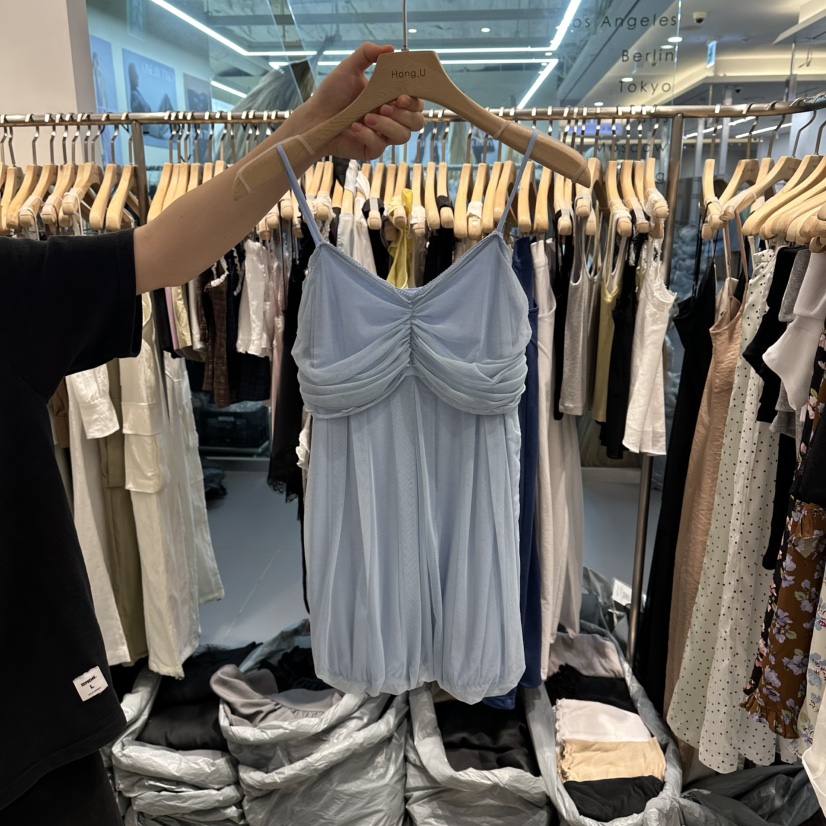 HONG.U韓國直郵實拍女裝新品休閑熱賣26春夏時尚吊帶背心HONG.U吊帶/背心圖色3
