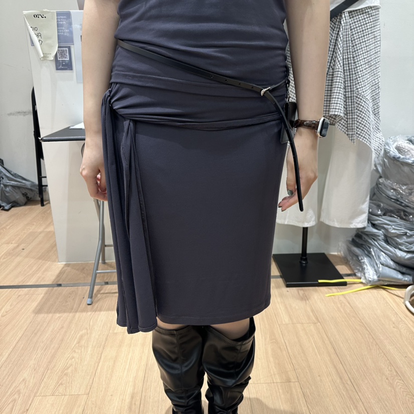 ORE-P韓國直郵女士新品26春夏推薦半身裙中短裙不含腰帶ORE半身裙/中短裙圖色2