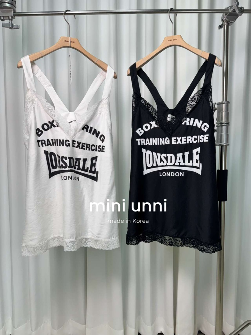 MINI UNNI韓國代購女裝新款26春夏職業休閑26夏季吊帶背心MINI UNNI吊帶/背心