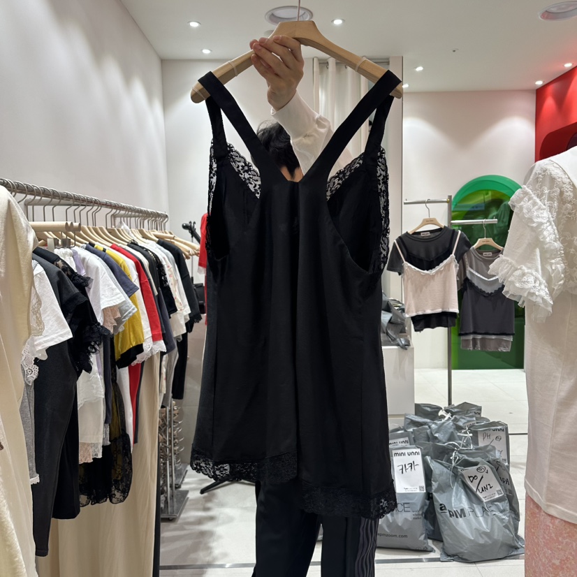 MINI UNNI韓國代購女裝新款26春夏職業休閑26夏季吊帶背心MINI UNNI吊帶/背心