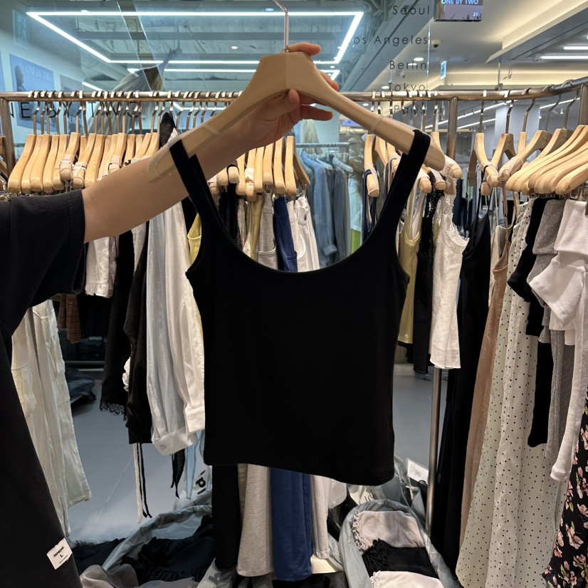 HONG.U韓國代購女士新品推薦時尚人氣熱賣職業26春夏吊帶背心HONG.U吊帶/背心