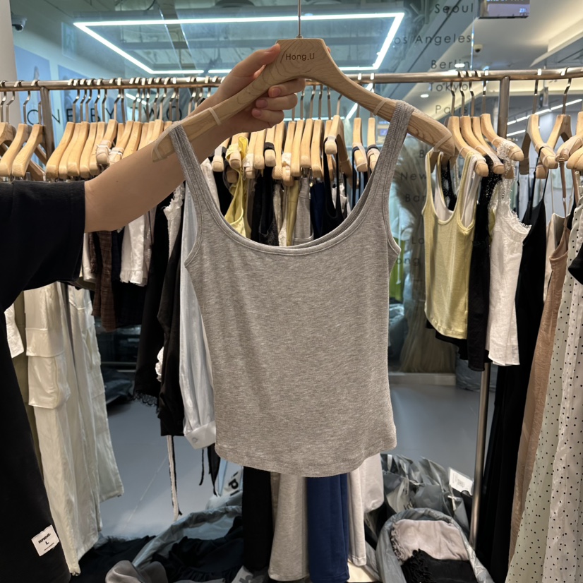 HONG.U韓國代購女士新品推薦時尚人氣熱賣職業26春夏吊帶背心HONG.U吊帶/背心圖色2