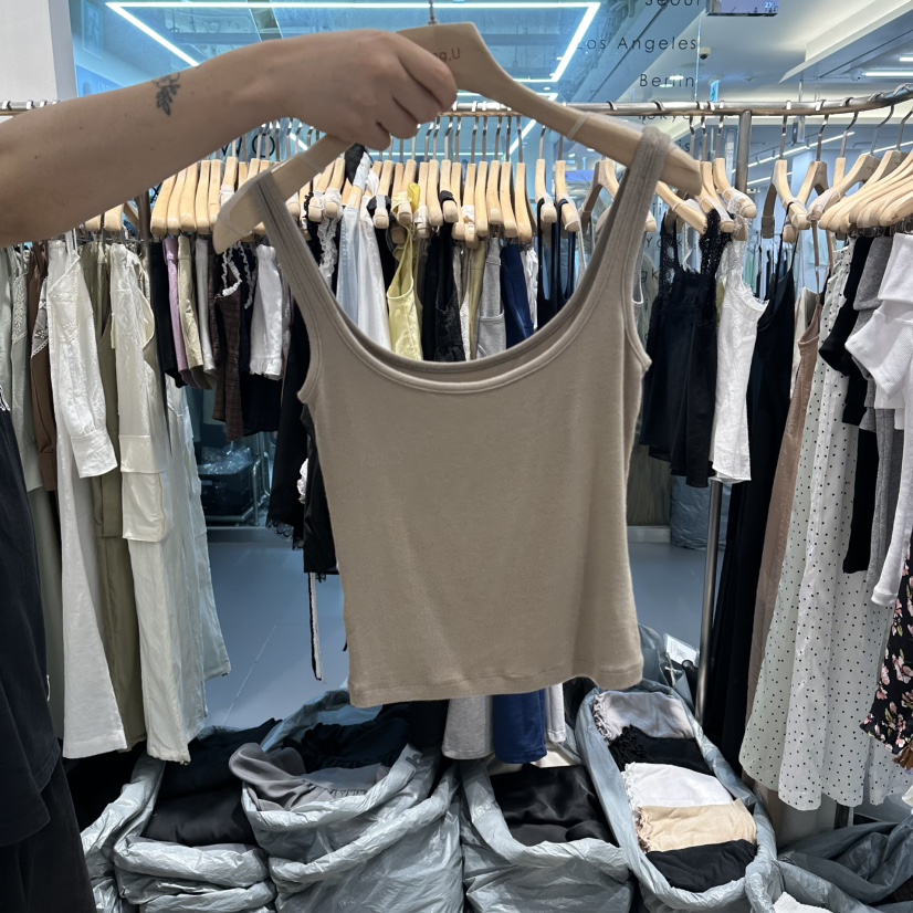 HONG.U韓國代購女士新品推薦時尚人氣熱賣職業26春夏吊帶背心HONG.U吊帶/背心圖色4