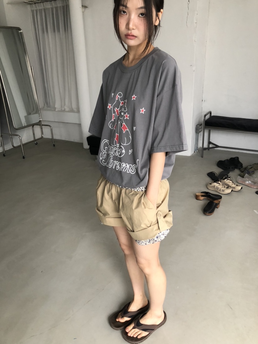 FLASH/I LOVE ME東大門實拍韓國女士新款時尚職業26夏季T恤FLASH/I LOVE MET恤
