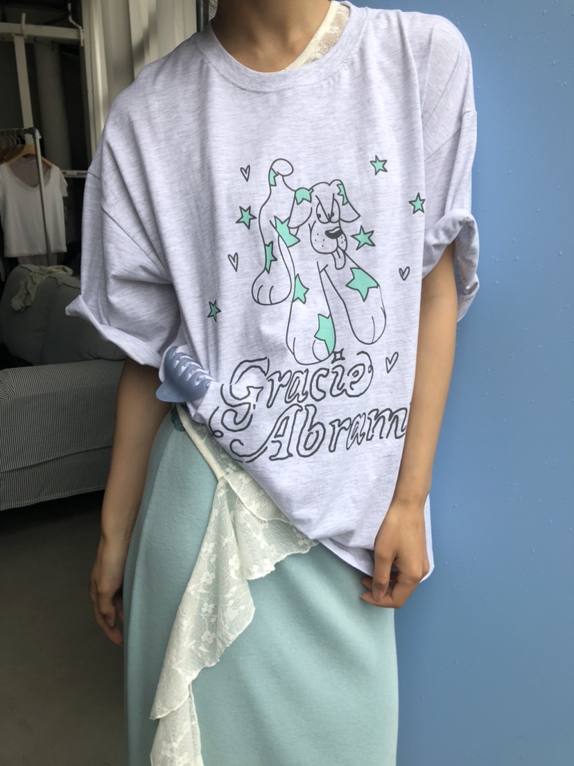FLASH/I LOVE ME東大門實拍韓國女士新款時尚職業26夏季T恤FLASH/I LOVE MET恤