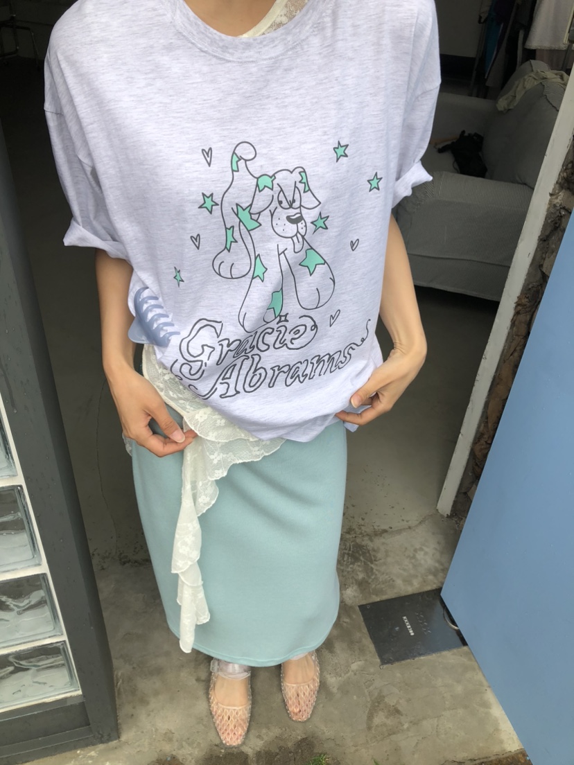 FLASH/I LOVE ME東大門實拍韓國女士新款時尚職業26夏季T恤FLASH/I LOVE MET恤