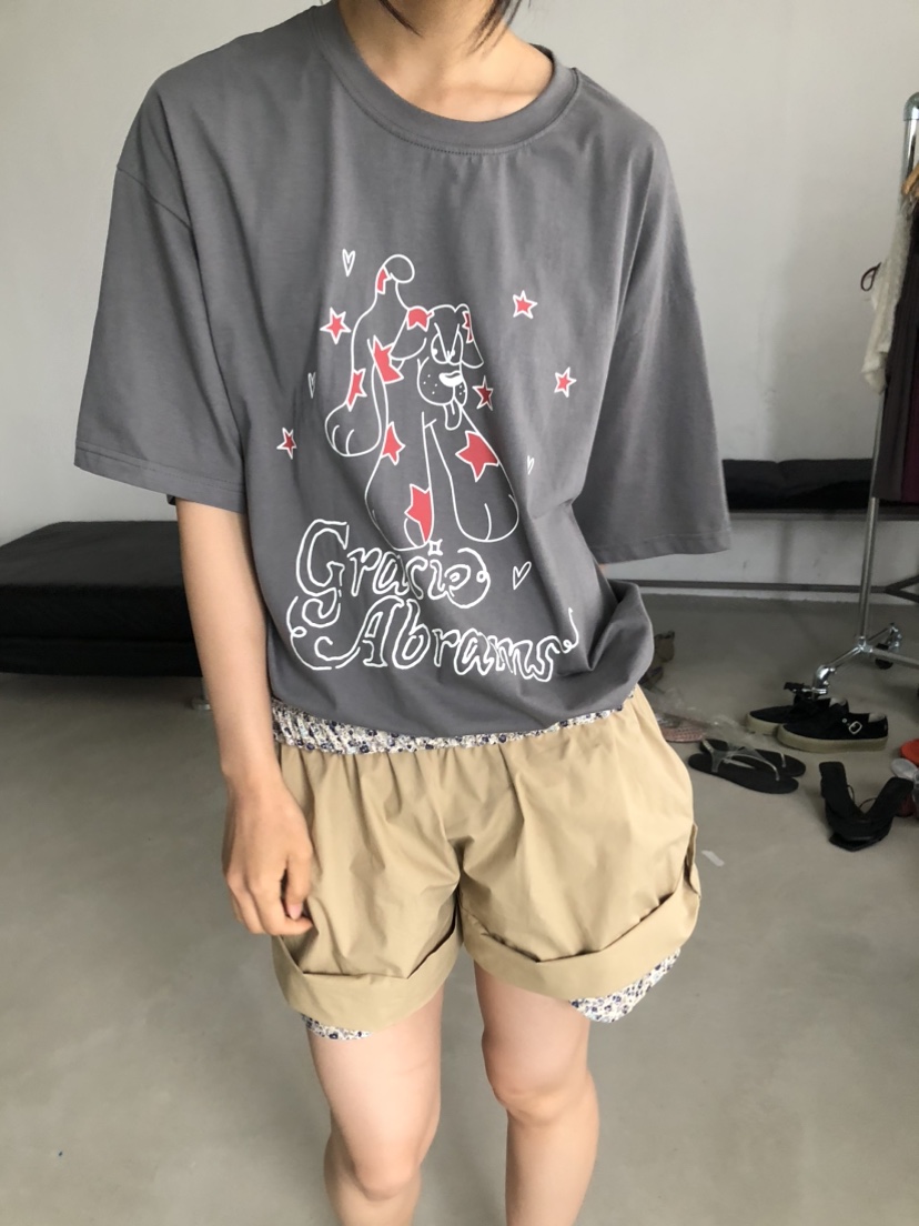 FLASH/I LOVE ME東大門實拍韓國女士新款時尚職業26夏季T恤FLASH/I LOVE MET恤圖色4