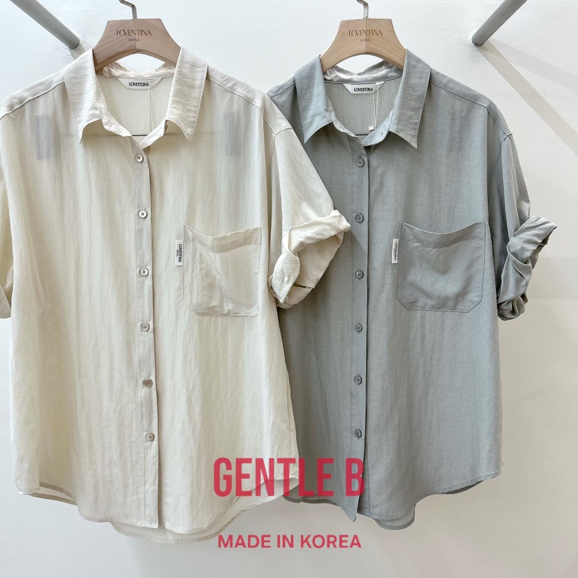 GENTLE B/LOVENTINA東大門實拍韓國女裝新款26夏季襯衫蕾絲衫GENTLE B/LOVENTINA襯衫/蕾絲衫