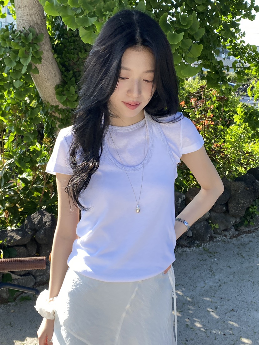 ERUME韓國直郵實拍女裝新品26夏季時尚26春夏職業人氣T恤ERUMET恤