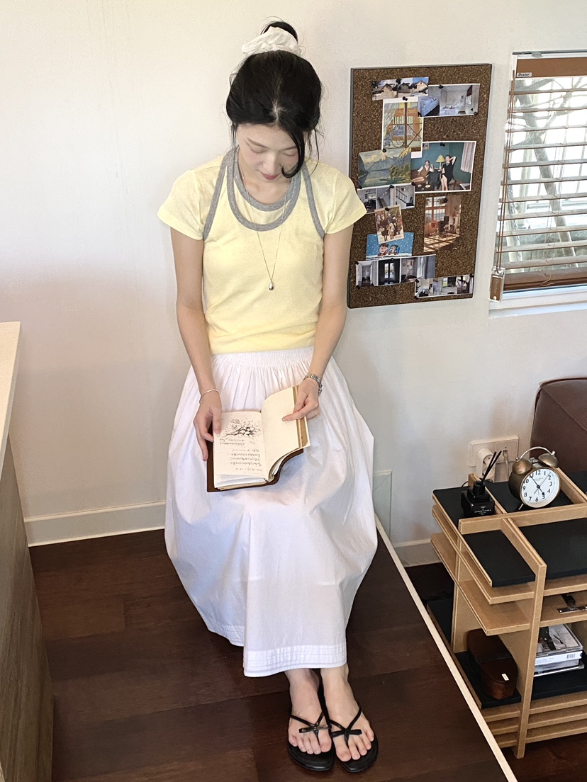 ERUME韓國直郵實拍女裝新品26夏季時尚26春夏職業人氣T恤ERUMET恤