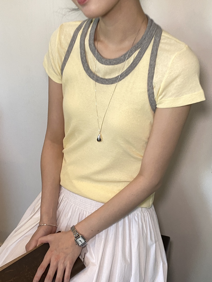 ERUME韓國直郵實拍女裝新品26夏季時尚26春夏職業人氣T恤ERUMET恤