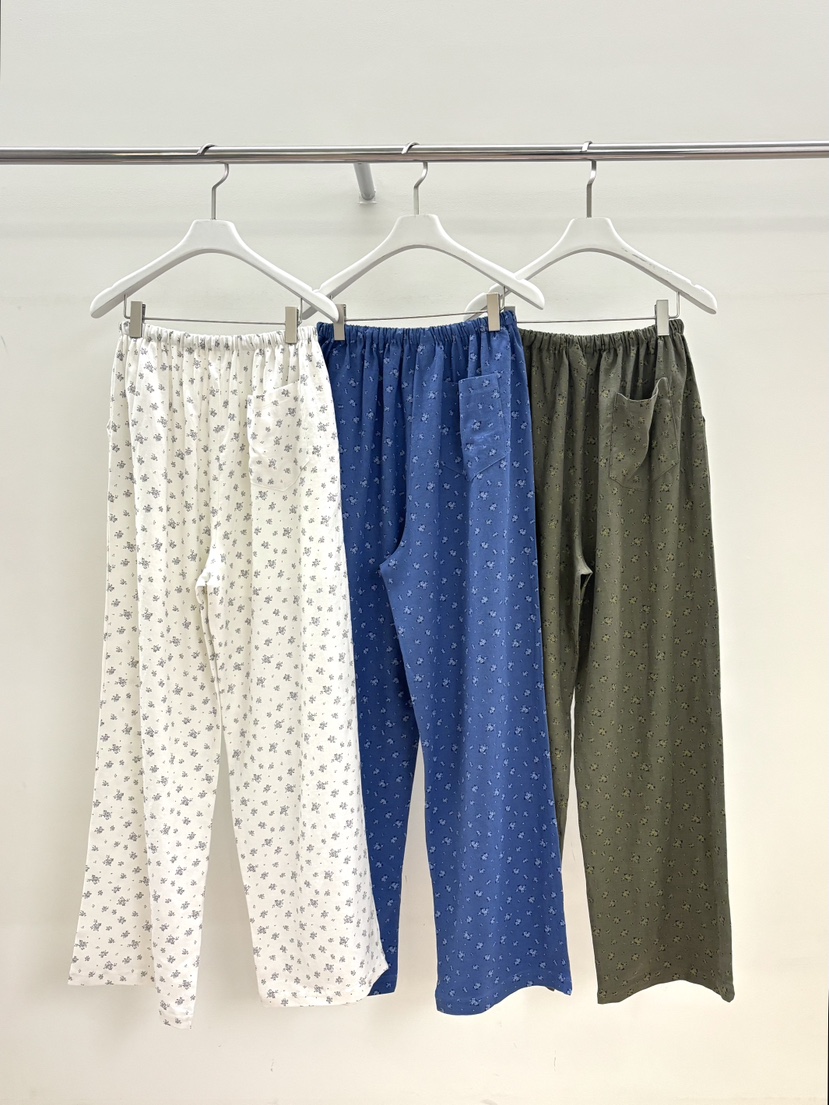 PEBBLE韓國直郵女士新品休閑26夏季推薦26春夏休閑褲亞麻布PEBBLE休閑褲