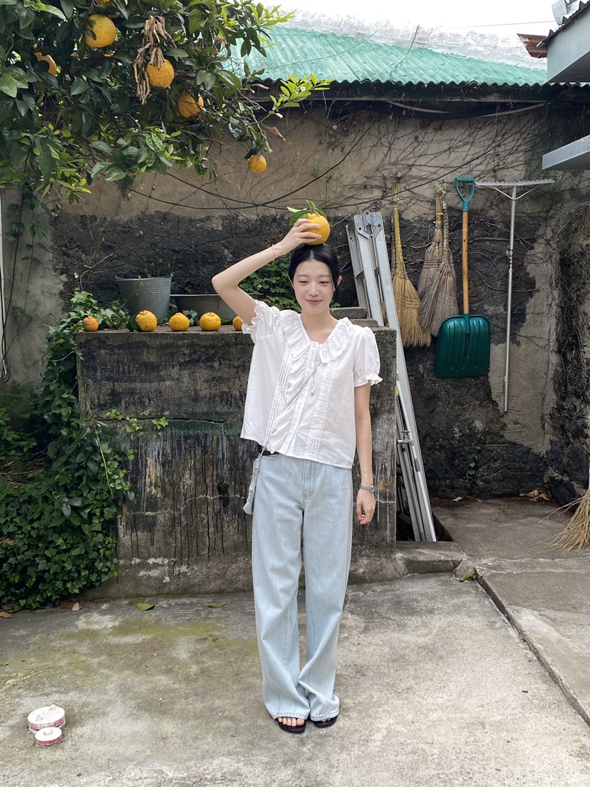 ERUME東大門實拍韓國女士新品推薦26夏季人氣熱賣襯衫蕾絲衫ERUME襯衫/蕾絲衫