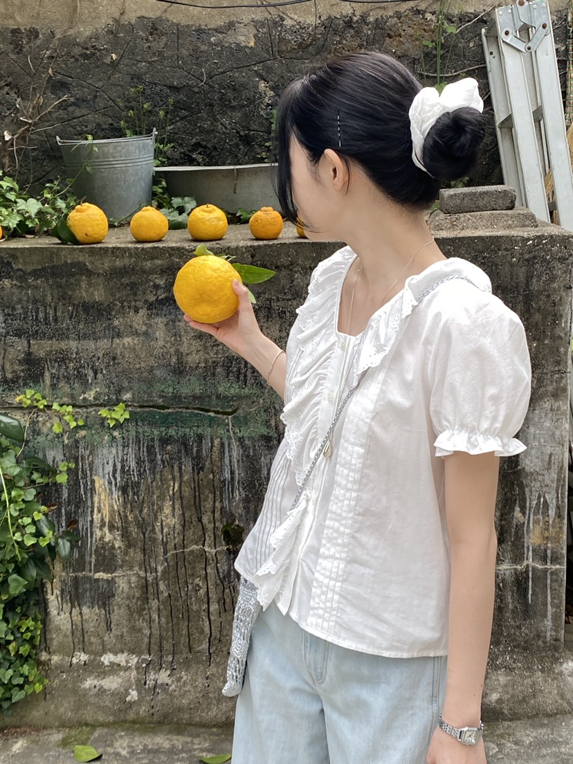 ERUME東大門實拍韓國女士新品推薦26夏季人氣熱賣襯衫蕾絲衫ERUME襯衫/蕾絲衫