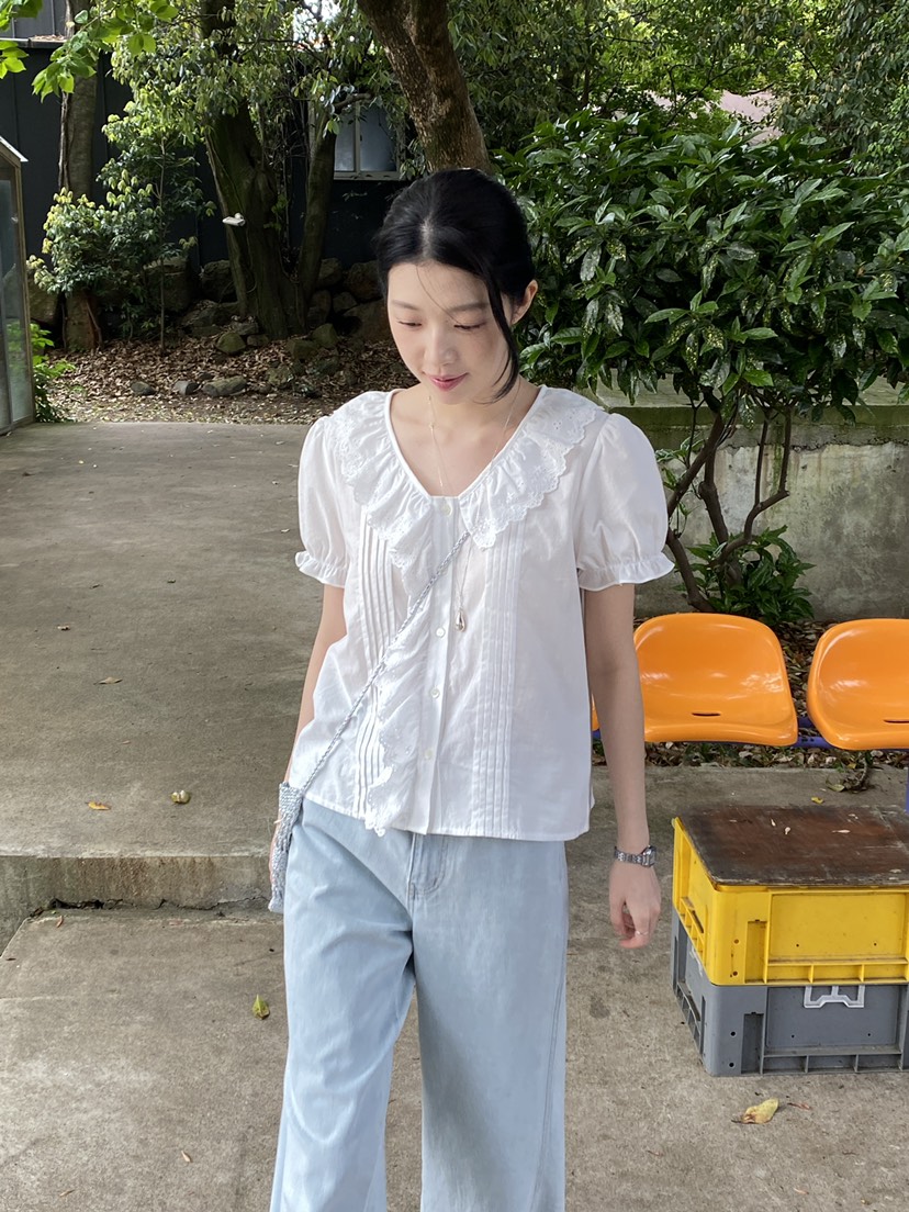 ERUME東大門實拍韓國女士新品推薦26夏季人氣熱賣襯衫蕾絲衫ERUME襯衫/蕾絲衫