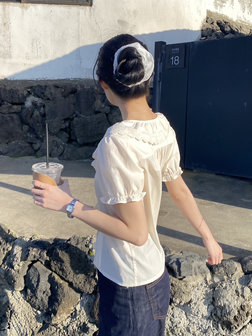 ERUME東大門實拍韓國女士新品推薦26夏季人氣熱賣襯衫蕾絲衫ERUME襯衫/蕾絲衫