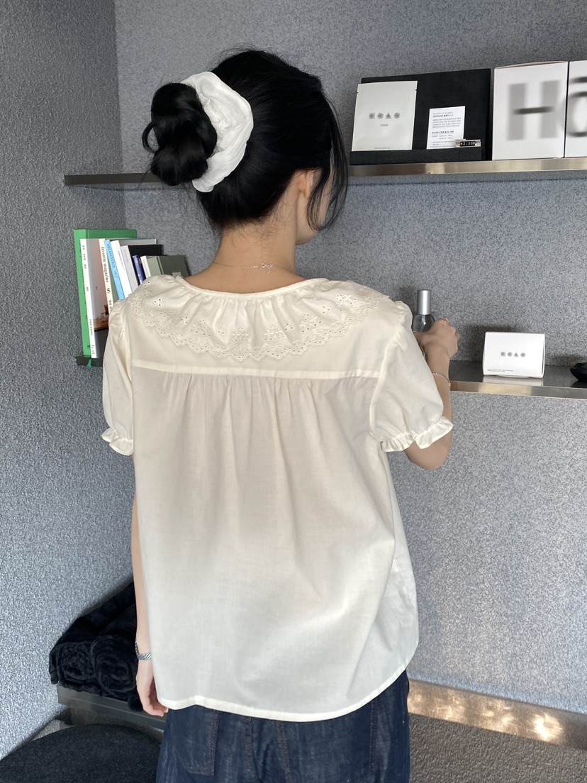 ERUME東大門實拍韓國女士新品推薦26夏季人氣熱賣襯衫蕾絲衫ERUME襯衫/蕾絲衫