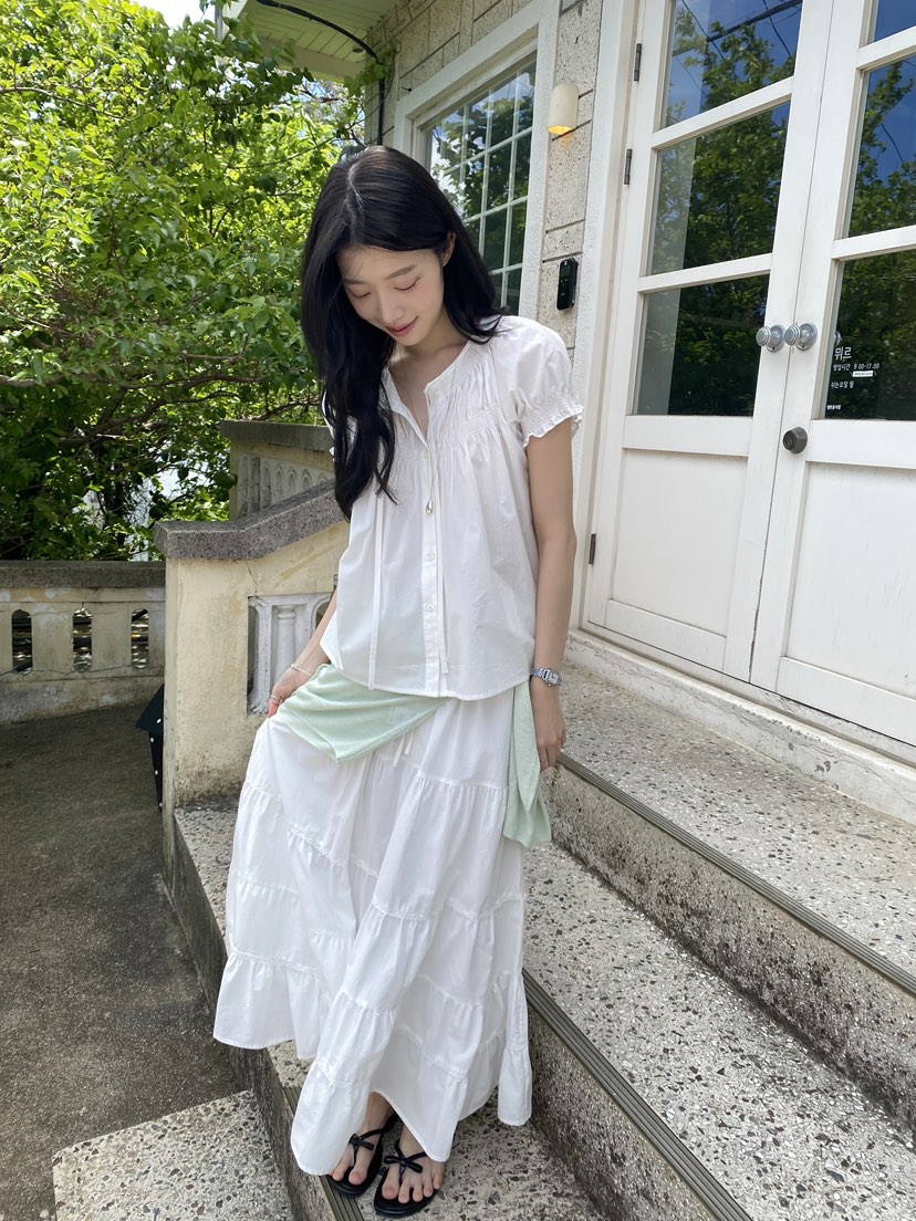 ERUME東大門實拍韓國女士新款職業26春夏時尚休閑人氣長裙ERUME長裙