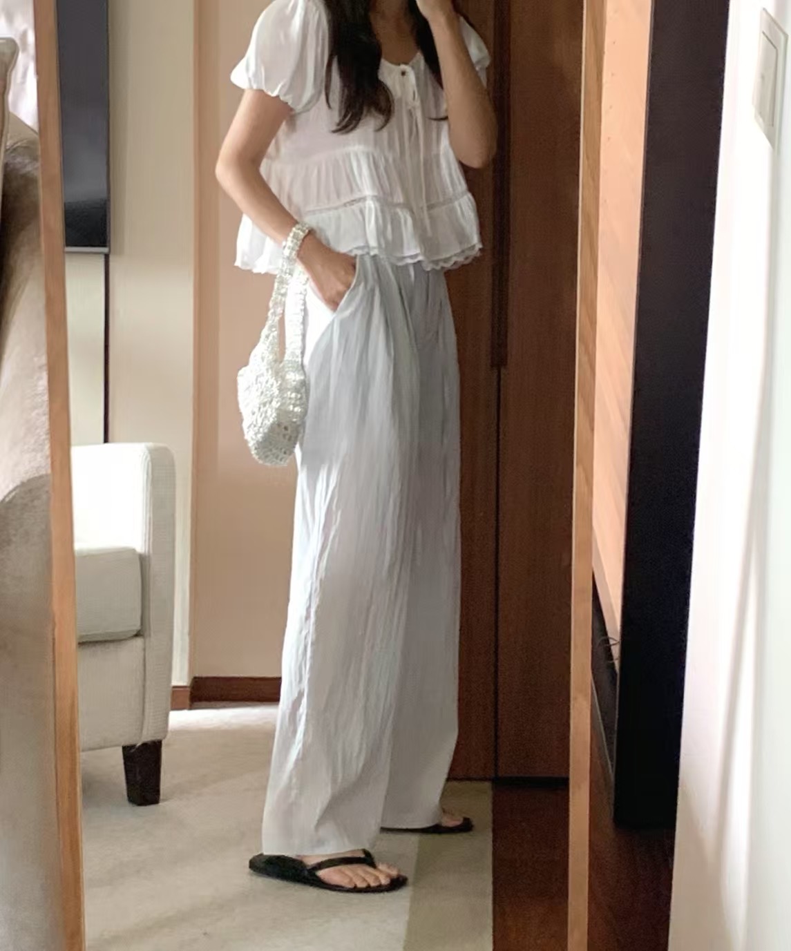 LITER韓國東大門代購女裝新款26春夏人氣熱賣推薦襯衫蕾絲衫LITER襯衫/蕾絲衫