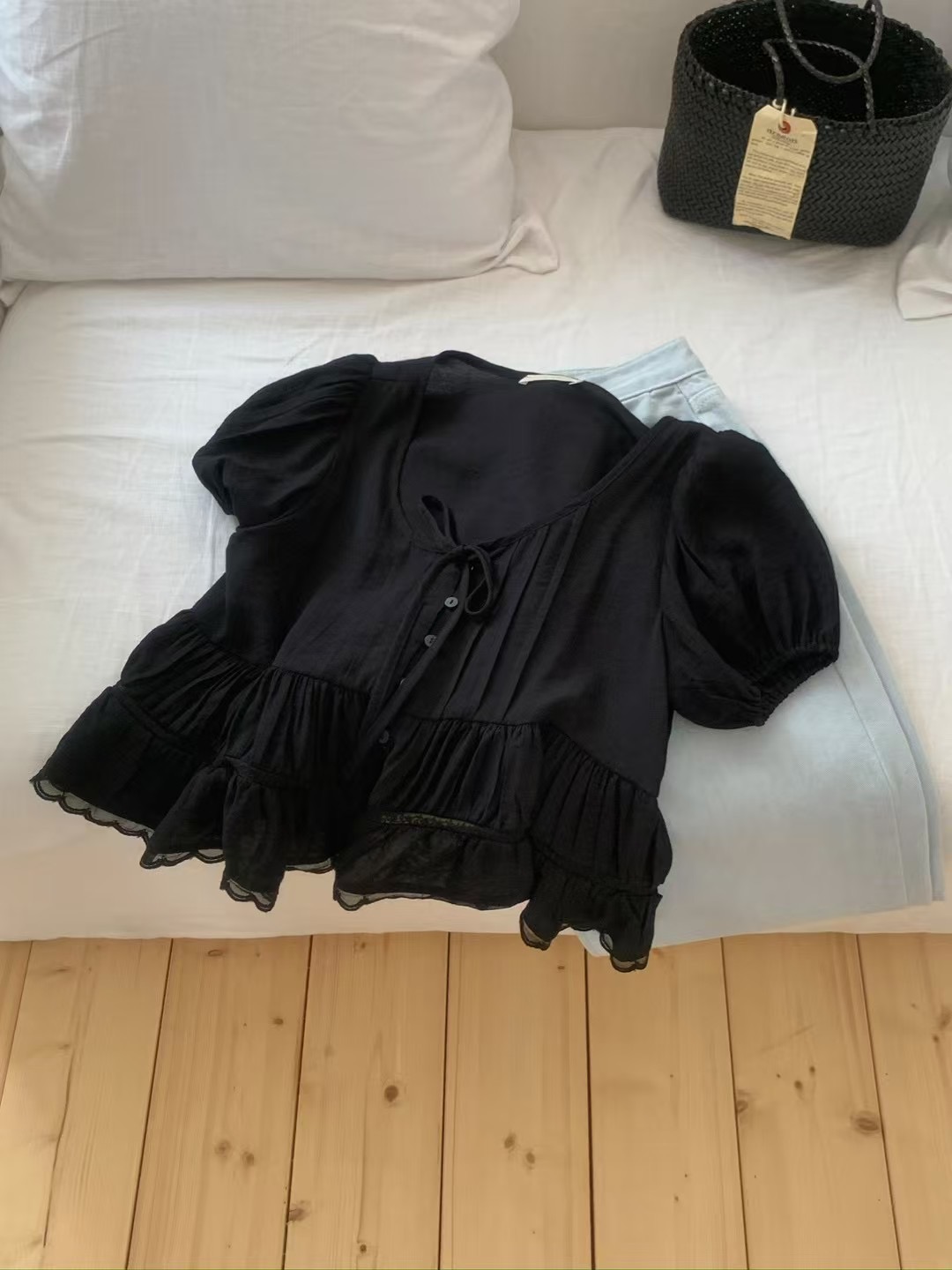 LITER韓國東大門代購女裝新款26春夏人氣熱賣推薦襯衫蕾絲衫LITER襯衫/蕾絲衫圖色2