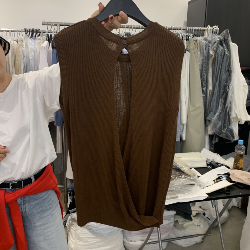 THE SECOND GROW韓國代購女裝新品休閑職業26春夏熱賣馬甲THE SECOND GROW馬甲