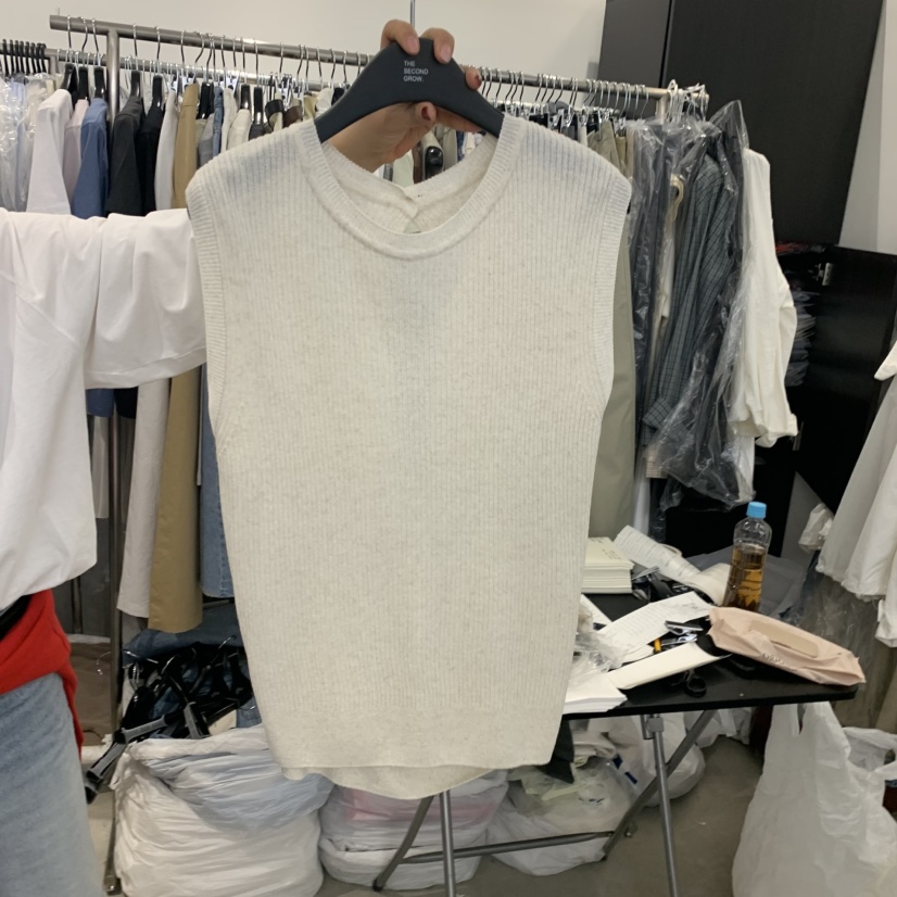 THE SECOND GROW韓國代購女裝新品休閑職業26春夏熱賣馬甲THE SECOND GROW馬甲圖色2