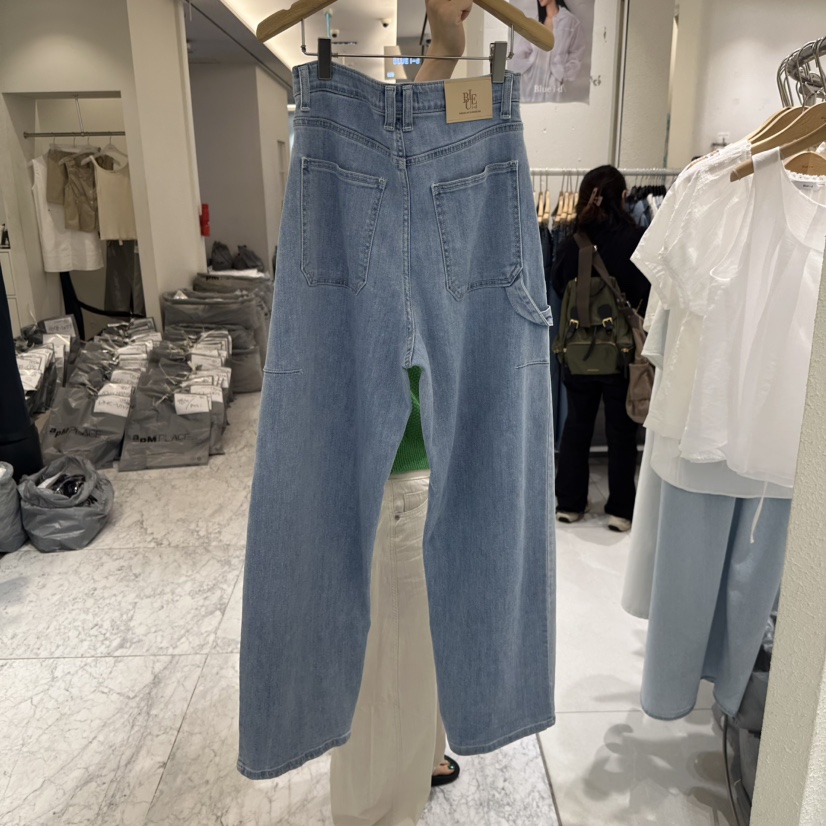 BLUEI-D/N SHARP韓國東大門代購女裝新品人氣牛仔褲不含腰帶Blue i-d/N SHARP牛仔褲