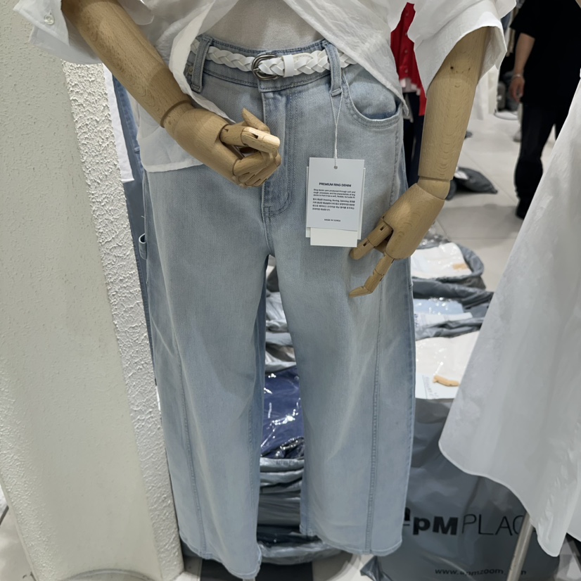 BLUEI-D/N SHARP韓國東大門代購女裝新品人氣牛仔褲不含腰帶Blue i-d/N SHARP牛仔褲圖色1