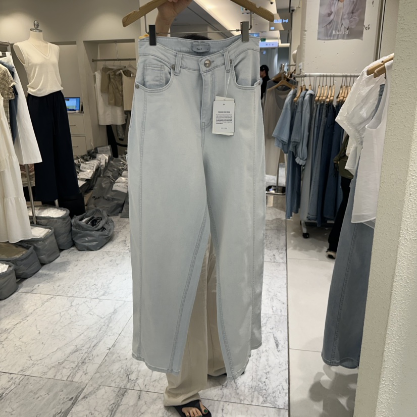 BLUEI-D/N SHARP韓國東大門代購女裝新品人氣牛仔褲不含腰帶Blue i-d/N SHARP牛仔褲圖色2