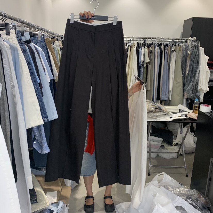 THE SECOND GROW韓國直郵女士新品休閑職業推薦休閑褲亞麻THE SECOND GROW休閑褲圖色2
