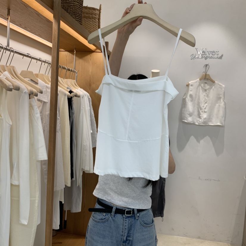 VELVET UNDERGROUND韓國代購女裝新款職業26夏季吊帶背心VELVET UNDERGROUND吊帶/背心