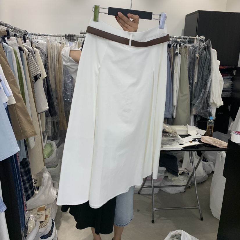 THE SECOND GROW韓國東大門直郵女士新款休閑半身裙中短裙不含腰帶THE SECOND GROW半身裙/中短裙