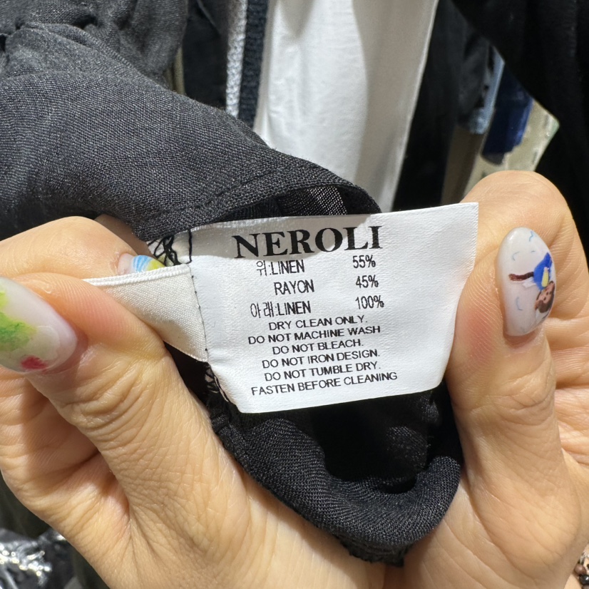 NEROLI 36韓國直郵女士新品休閑26春夏時尚襯衫蕾絲衫亞麻NEROLI 36襯衫/蕾絲衫