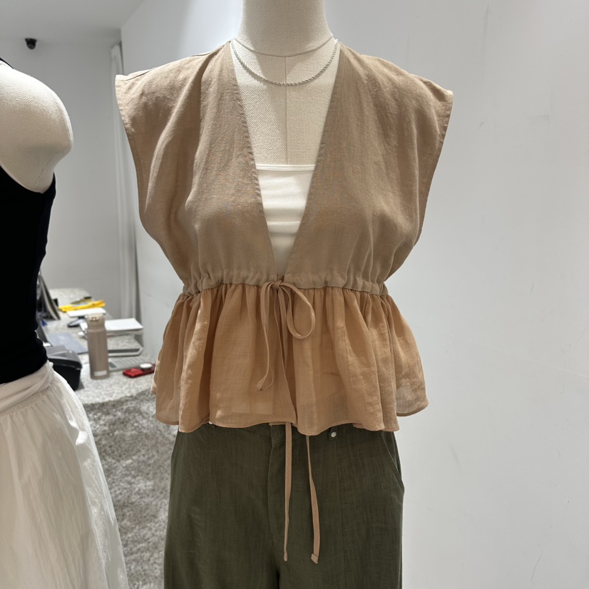 NEROLI 36韓國直郵女士新品休閑26春夏時尚襯衫蕾絲衫亞麻NEROLI 36襯衫/蕾絲衫圖色1