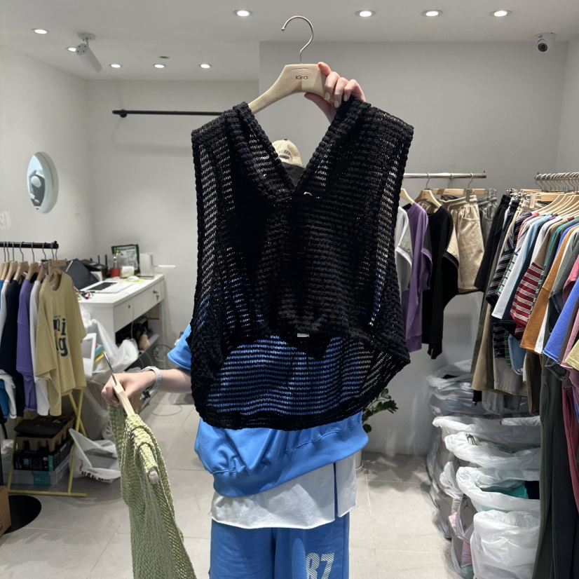 IN KIRA韓國代購女士新款時尚人氣休閑推薦吊帶背心兜帽IN KIRA吊帶/背心圖色3
