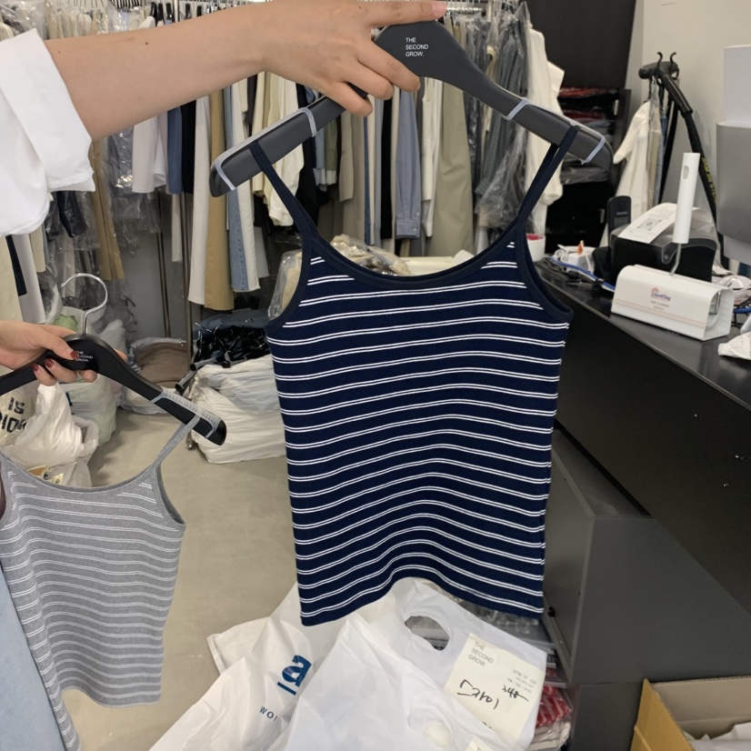 THE SECOND GROW韓國東大門代購女裝新品人氣26夏季吊帶背心THE SECOND GROW吊帶/背心圖色3