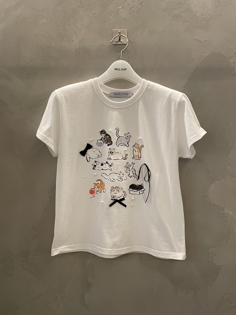 MULCUP韓國東大門直郵女裝新品26春夏職業時尚人氣熱賣T恤MULCUPT恤圖色1
