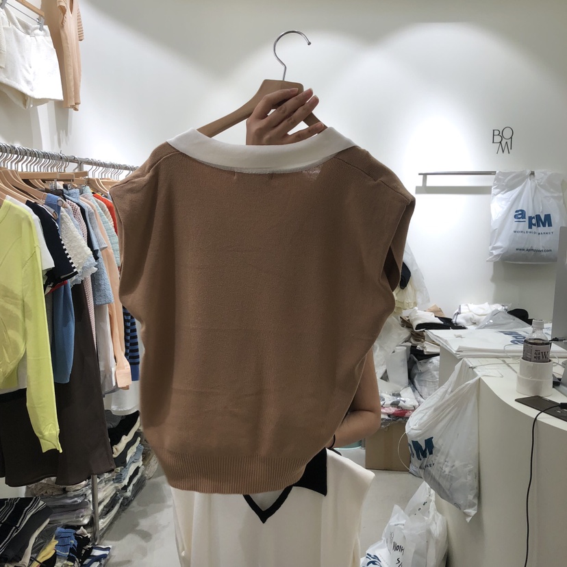 BY BOMI韓國代購女士新款職業休閑26春夏推薦熱賣針織衫BY BOMI針織衫