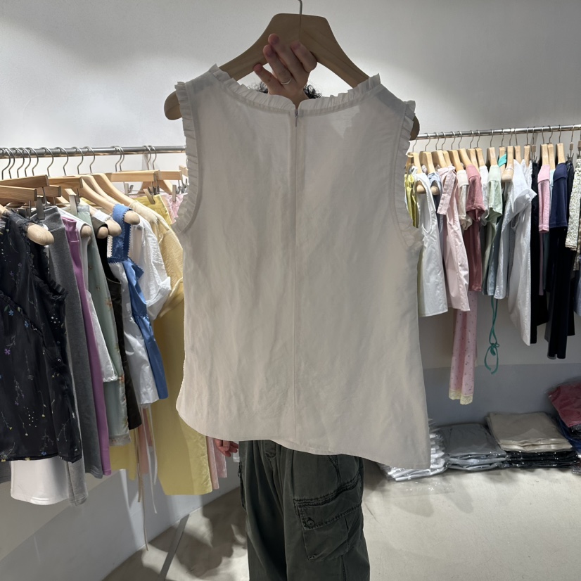 ROOM K-P東大門實拍韓國女士新款26春夏休閑職業吊帶背心roomk吊帶/背心