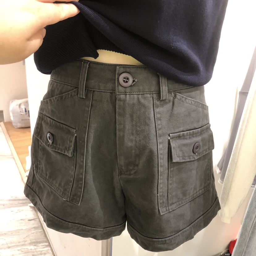 BY BOMI東大門實拍韓國女裝新款熱賣休閑人氣職業短褲口袋BY BOMI短褲圖色1