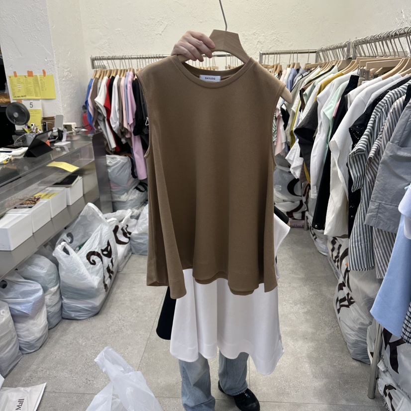 DA YLOG韓國東大門代購女士新品熱賣休閑人氣職業吊帶背心DA YLOG吊帶/背心圖色2