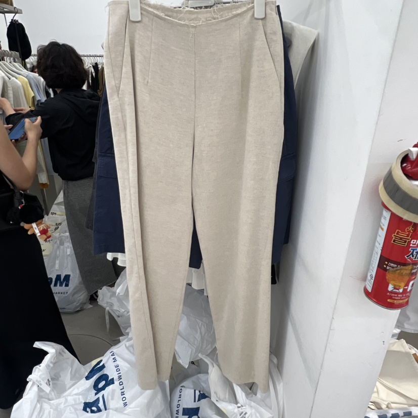BREATHE韓國直郵女裝新款人氣推薦時尚26春夏職業休閑褲亞麻BREATHE休閑褲圖色2