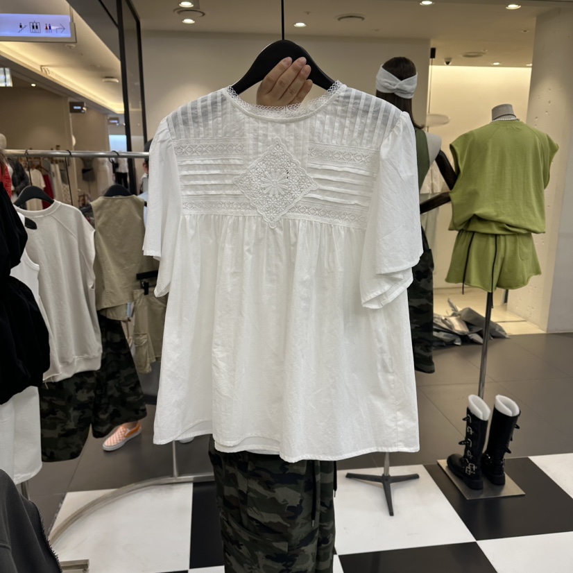 LADYBLACK/THE BLACK韓國東大門代購女士新品26夏季襯衫蕾絲衫LADYBLACK/THE BLACK襯衫/蕾絲衫圖色1