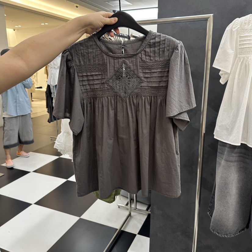 LADYBLACK/THE BLACK韓國東大門代購女士新品26夏季襯衫蕾絲衫LADYBLACK/THE BLACK襯衫/蕾絲衫圖色2