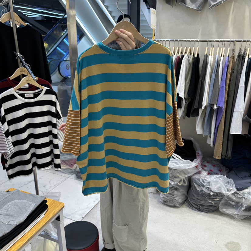 REPLAY韓國東大門代購女裝新品26夏季時尚休閑推薦T恤條紋REPLAYT恤