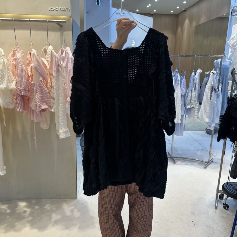 ECHOPARTY韓國東大門直郵女裝新品人氣推薦休閑26春夏連衣裙ECHOPARTY連衣裙圖色2
